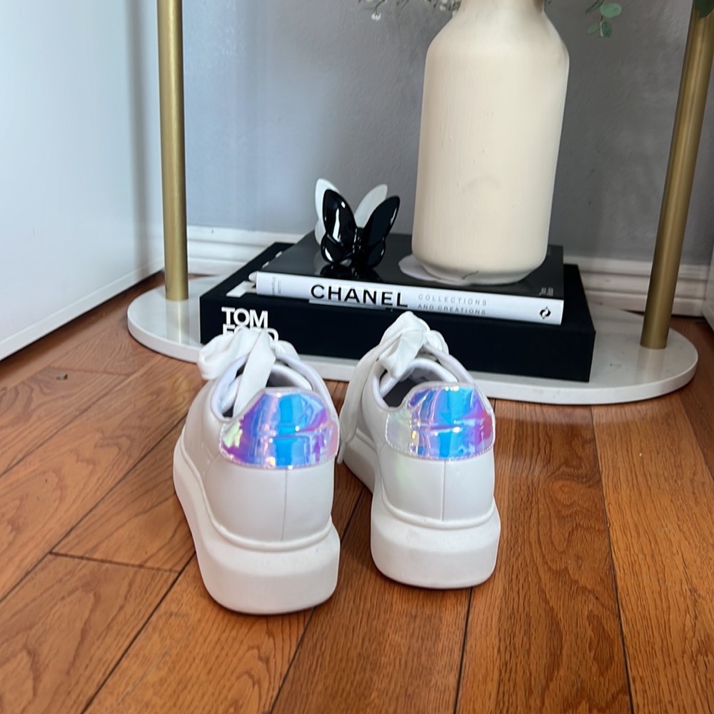 Platform Iridescent Memory Foam Sneakers - image 2